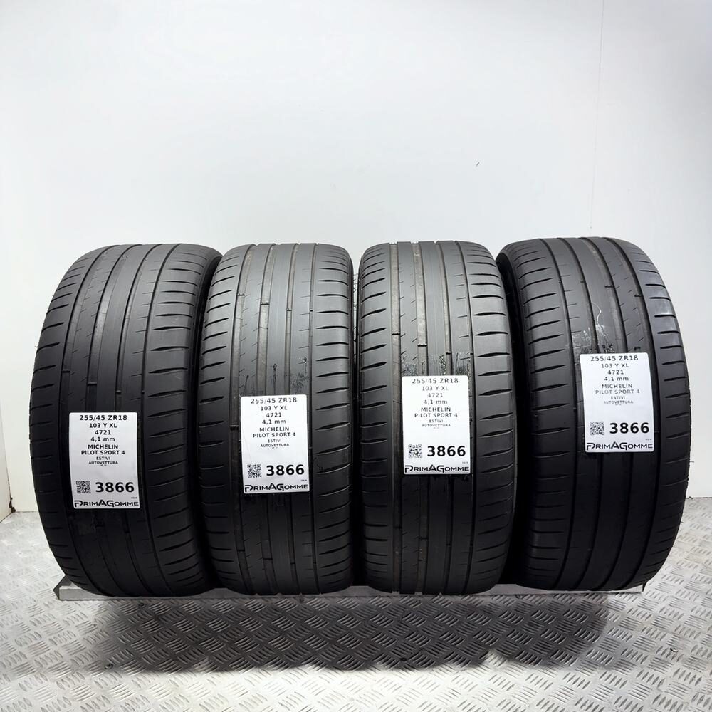 Gomme Usate 255 45 ZR18 XL 103Y Michelin Pilot Sport 4 Estive