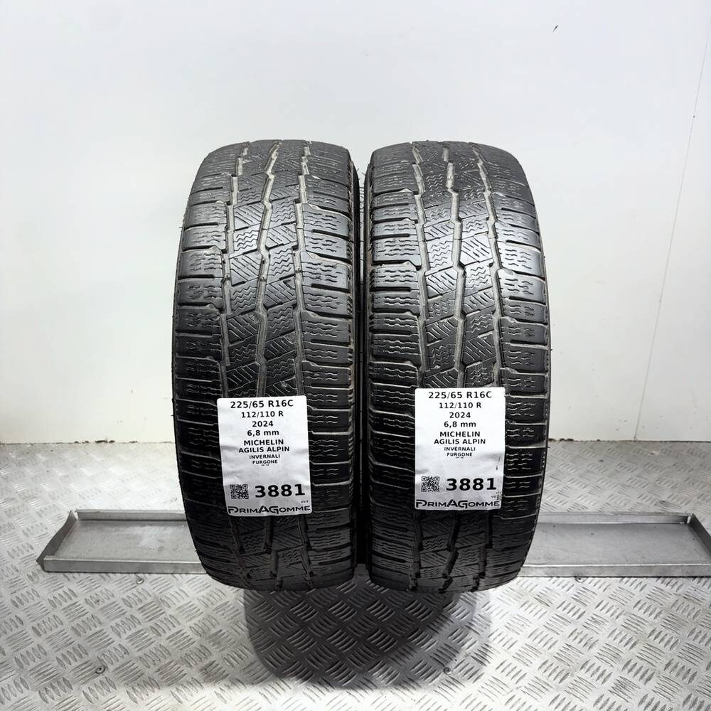Gomme Usate 225 65 R16C 112/110R Michelin Agilis Alpin 97% Invernali