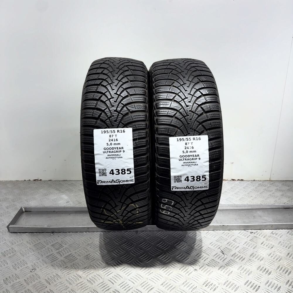 Gomme Usate 195 55 R16 87T Goodyear Ultragrip 9 71% Invernali