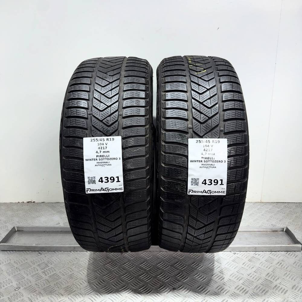 Gomme Usate 255 45 R19 104V Pirelli Winter Sottozero 3 Invernali