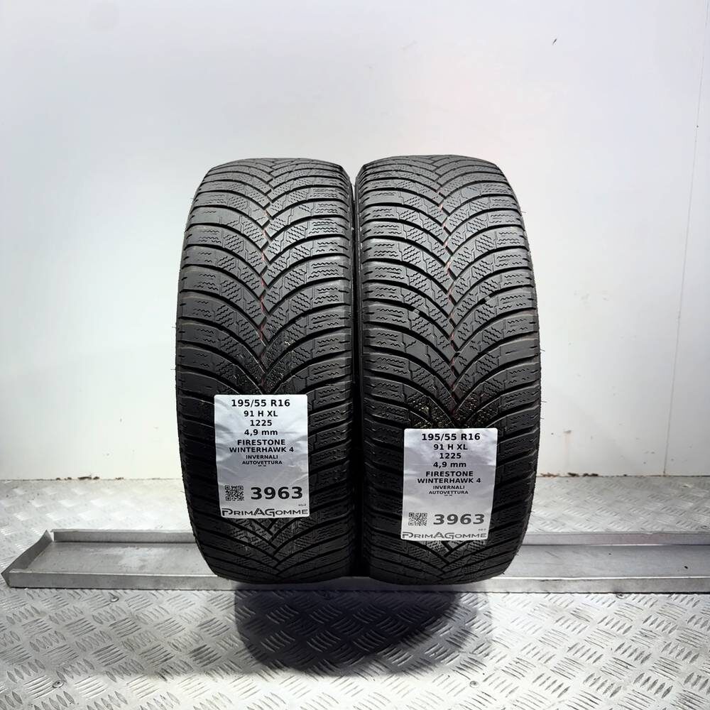 Gomme Usate 195 55 R16 XL 91H Firestone Winterhawk 4 Invernali