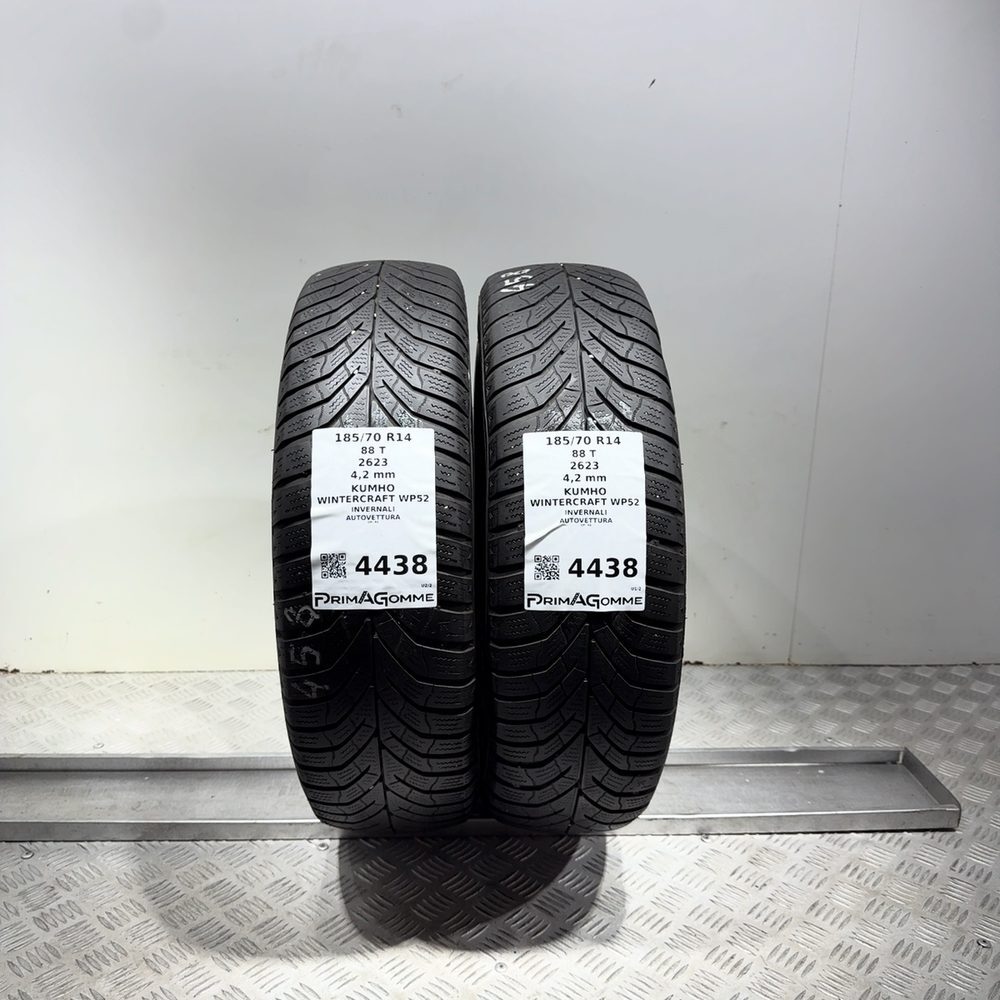 Gomme Usate 185 70 R14 88T Kumho Wintercraft WP52 Invernali