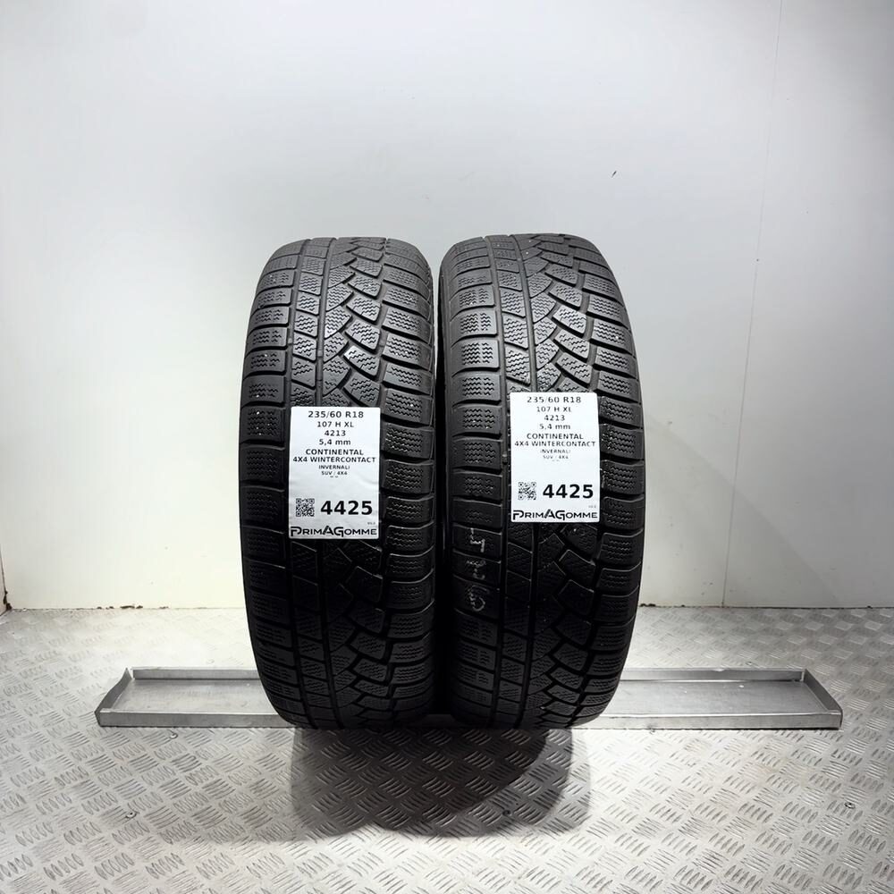Gomme Usate 235 60 R18 107H XL Continental 4X4 Wintercontact 77% Invernali