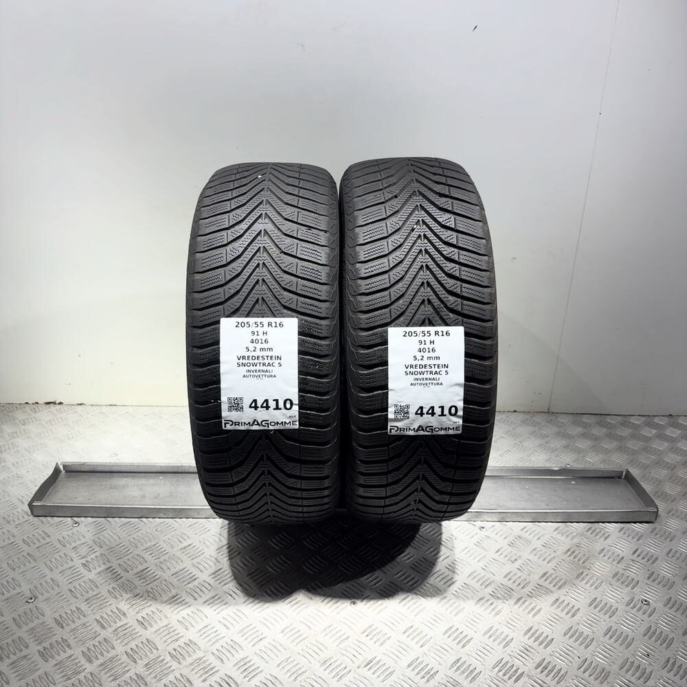 Gomme Usate 205 55 R16 91H Vredestein Snowtrac 5 74% Invernali