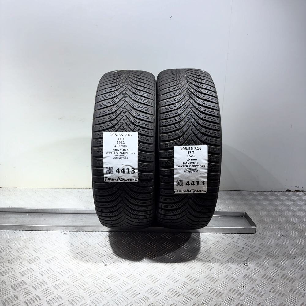 Gomme Usate 195 55 R16 87T Hankook Winter I*Cept RS2 Invernali