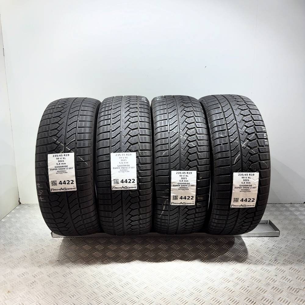 Gomme Usate 235 45 R19 99V XL Goodride Zuper Snow Z-507 80% Invernali