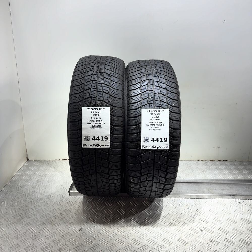 Gomme Usate 215 55 R17 98V XL Gislaved Euro*Frost 6 Invernali