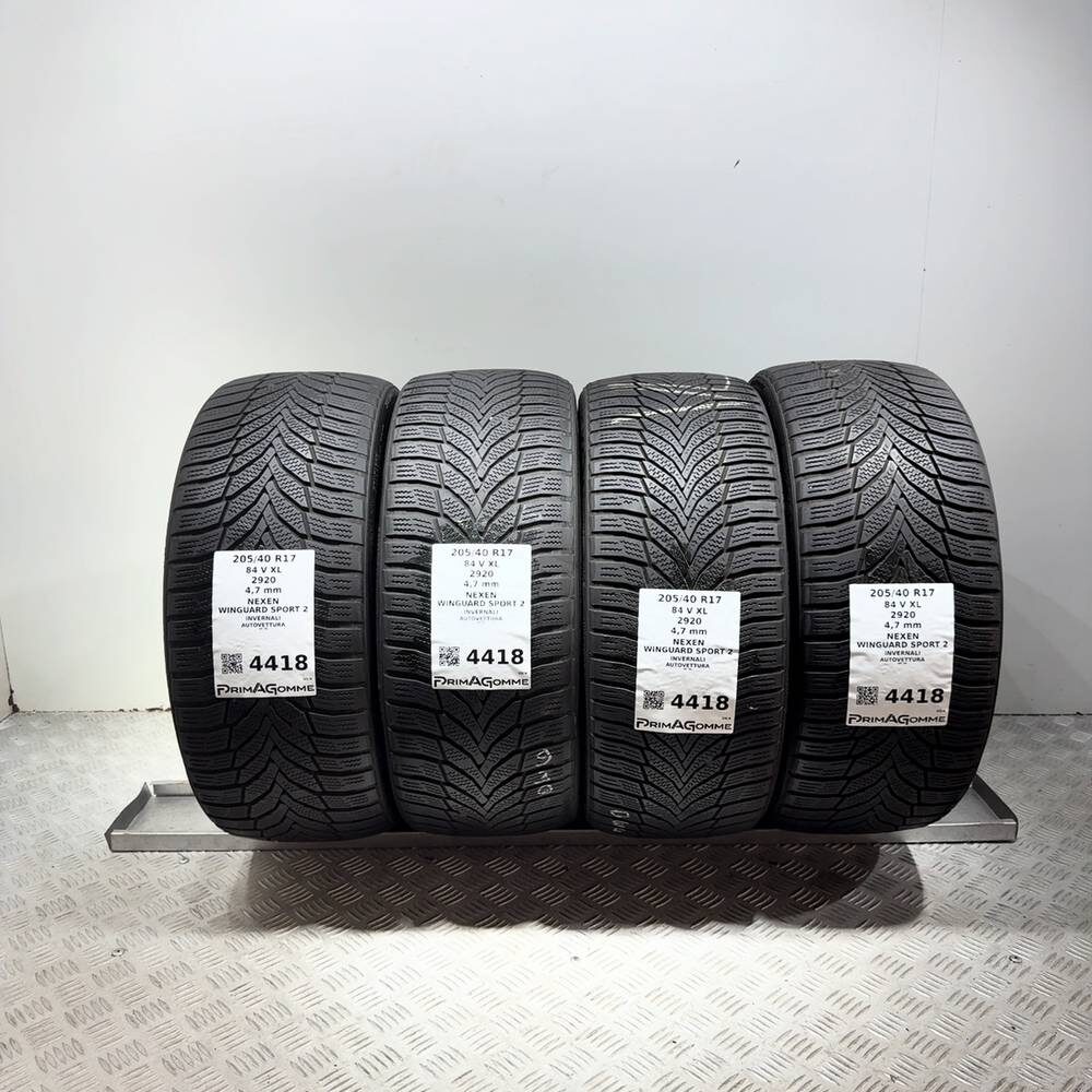 Gomme Usate 205 40 R17 84V XL Nexen Winguard Sport 2 Invernali