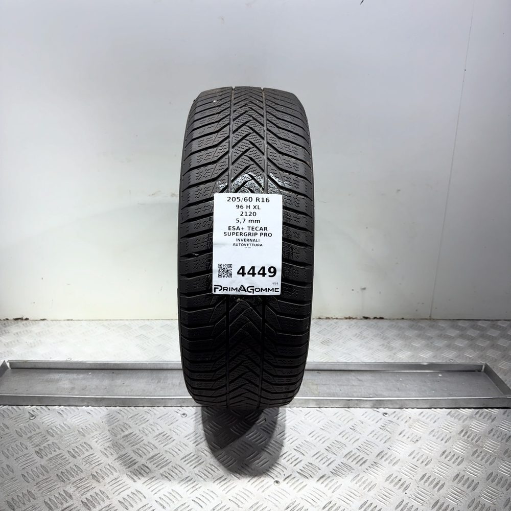 Gomma Usata 205 60 R16 96H XL Esa+ Tecar Supergrip Pro 81% Invernale