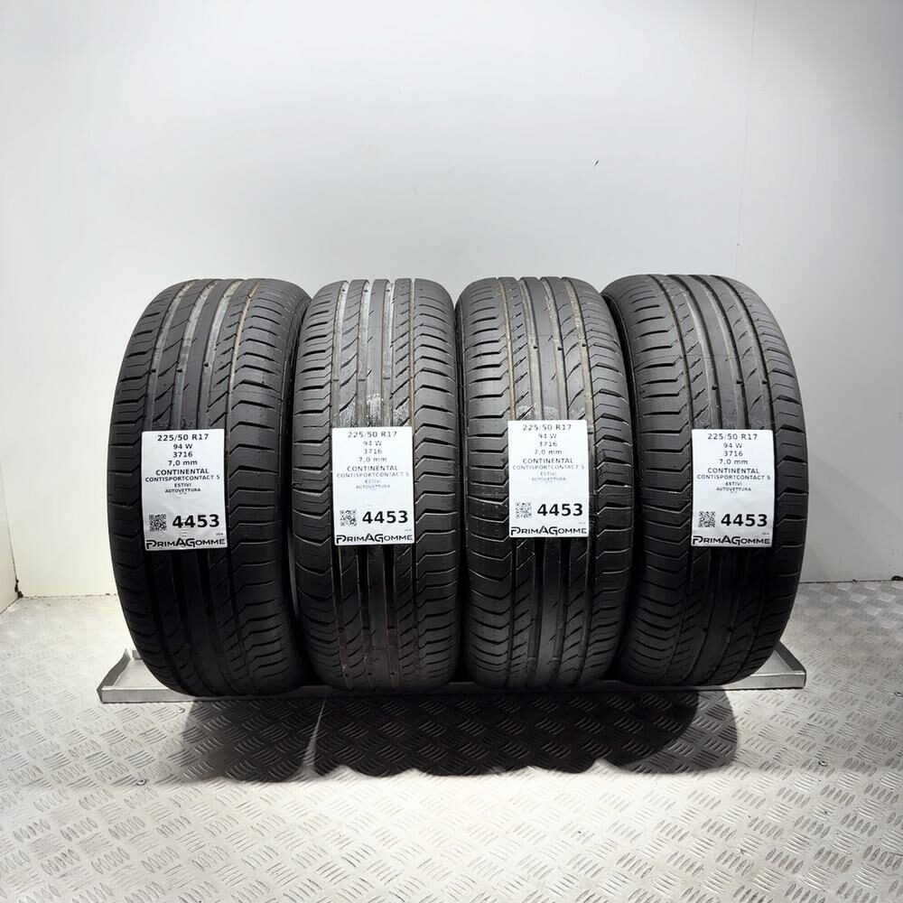 Gomme Usate 225 50 R17 94W Continental Contisportcontact 5 98% Estive