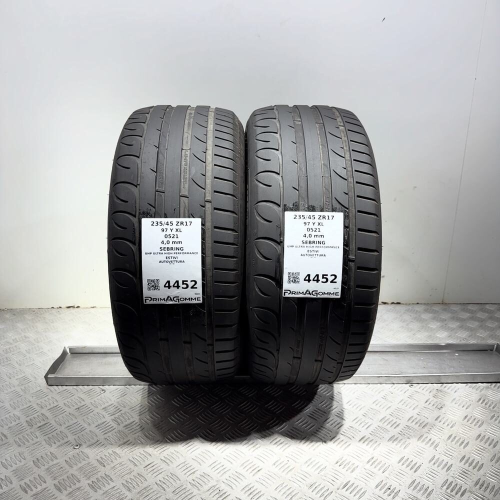 Gomme Usate 235 45 ZR17 97Y XL Sebring Uhp Ultra High Performance Estive