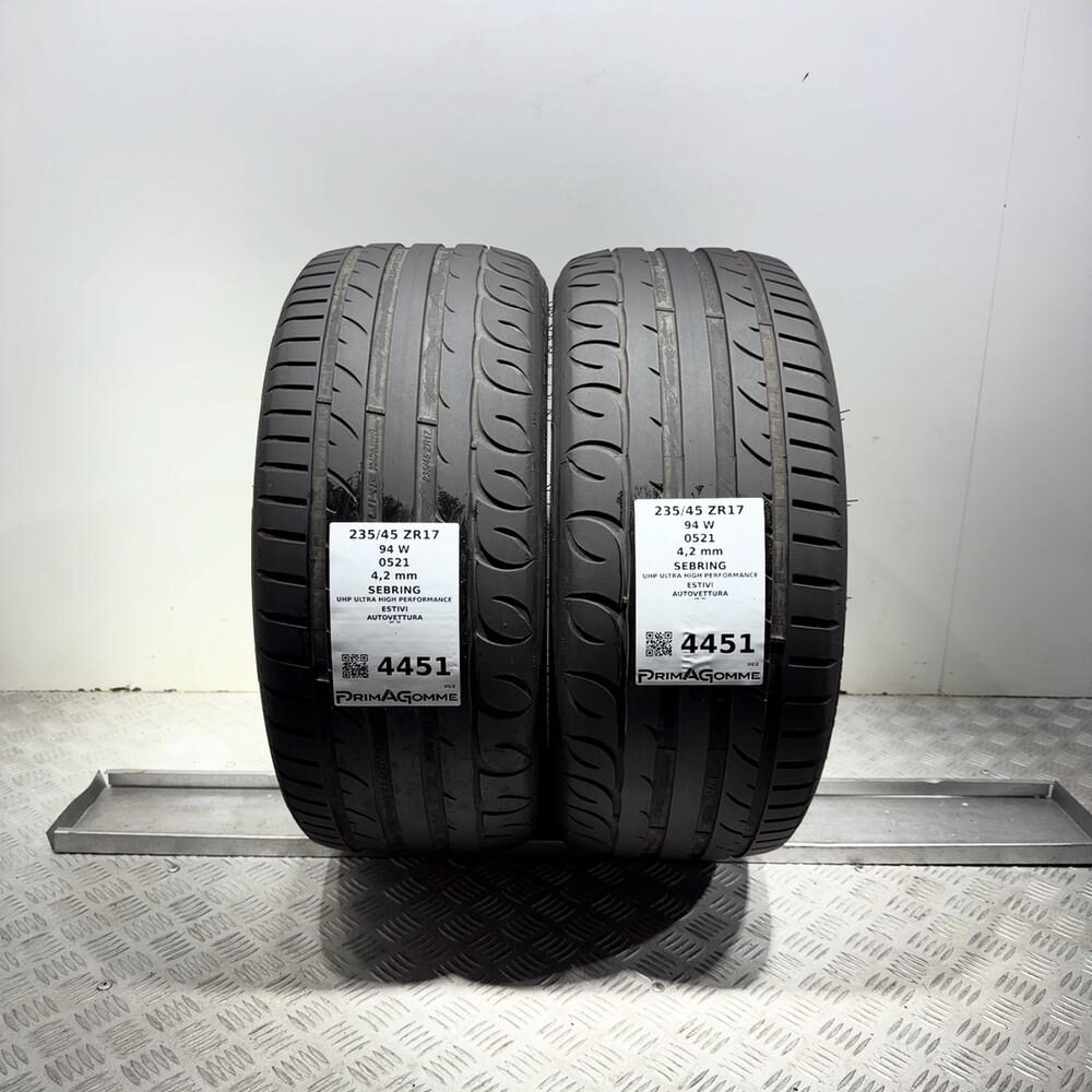 Gomme Usate 235 45 ZR17 94W Sebring Uhp Ultra High Performance Estive