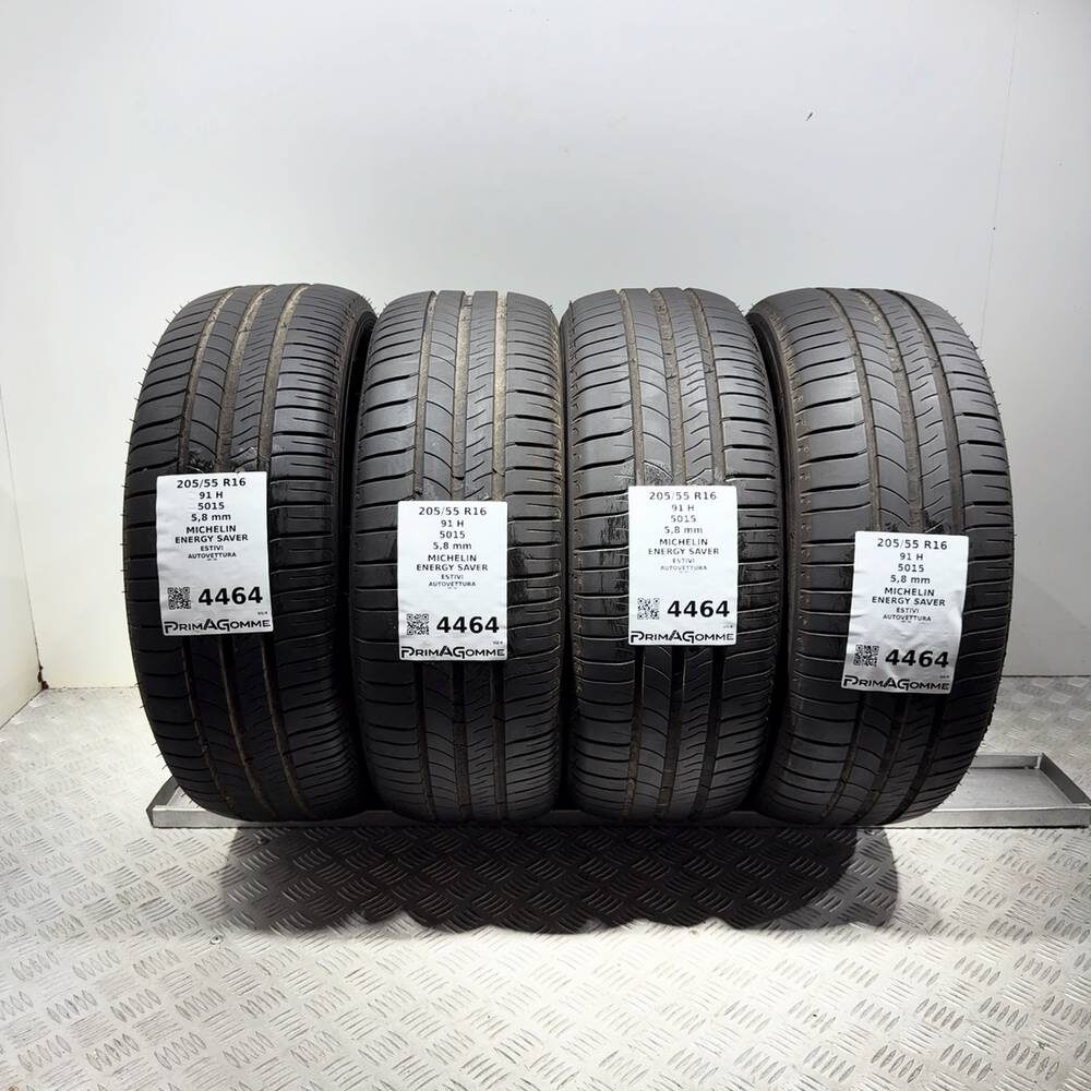 Gomme Usate 205 55 R16 91H Michelin Energy Saver 83% Estive