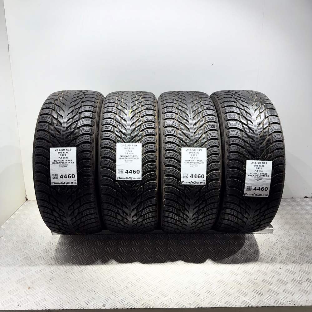 Gomme Usate 245 50 R19 XL 105R Nokian Tyres Hakkapeliitta R3 98% Invernali