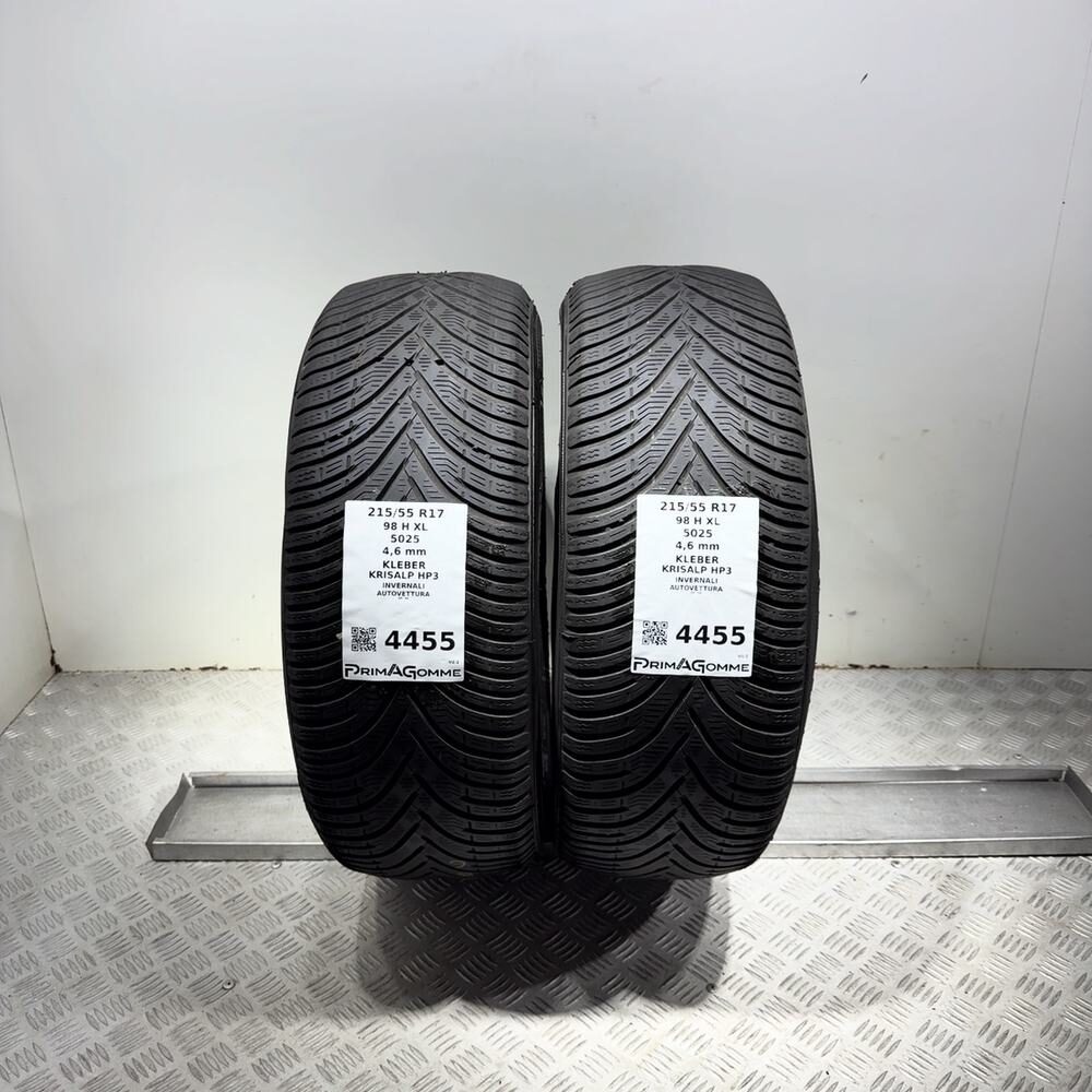 Gomme Usate 215 55 R17 98H XL Kleber Krisalp HP3 Invernali