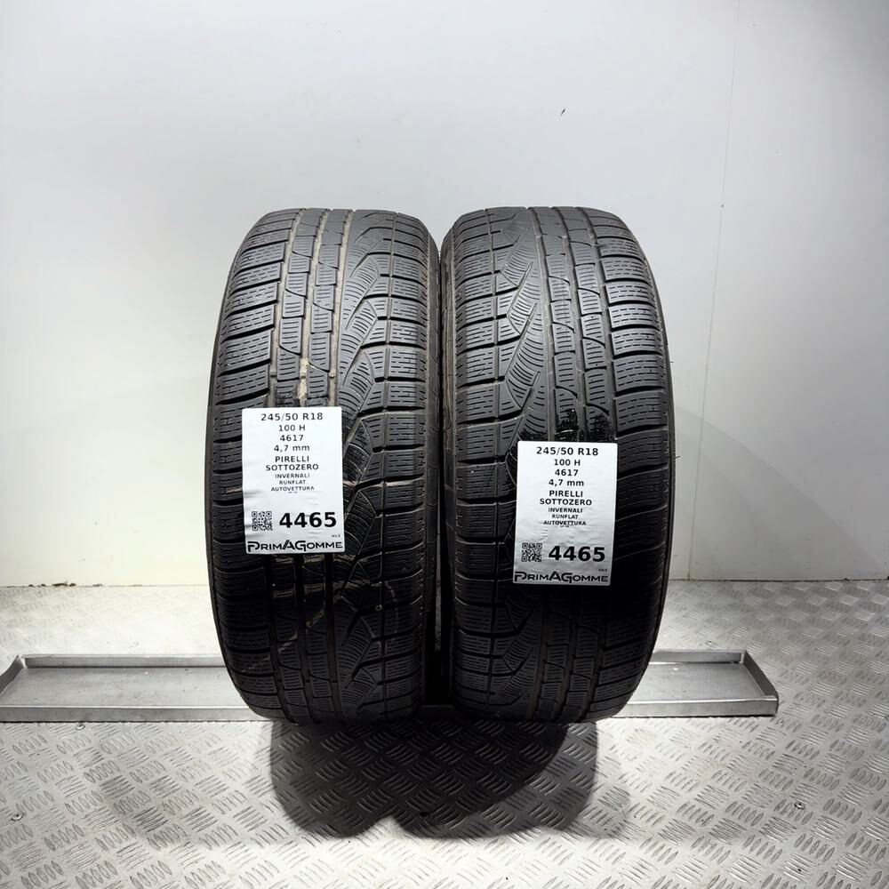 Gomme Usate 245 50 R18 100H Pirelli Sottozero RunFlat Invernali