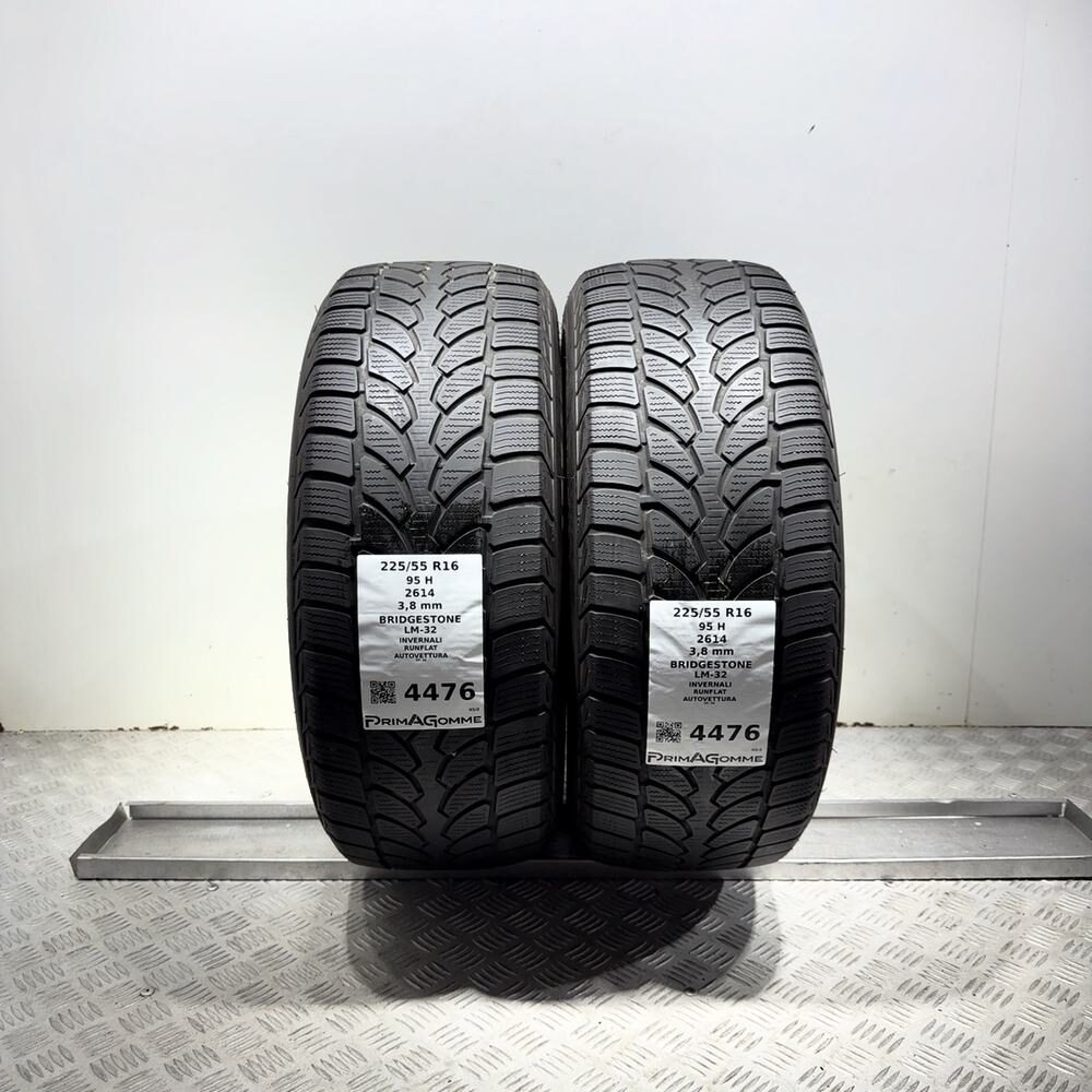 Gomme Usate 225 55 R16 95H Bridgestone LM-32 RunFlat Invernali
