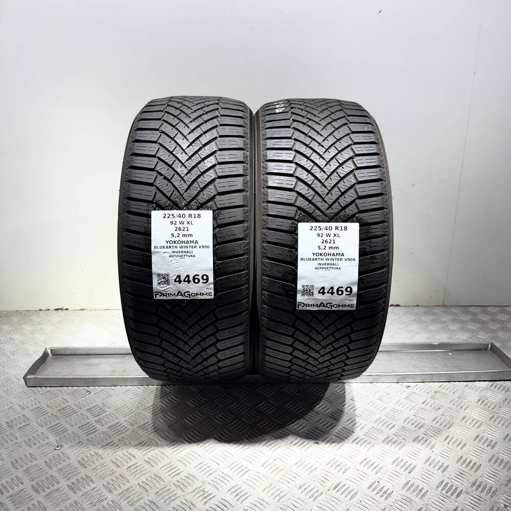Gomme Usate 225 40 R18 92W XL Yokohama Bluearth Winter V906 74% Invernali