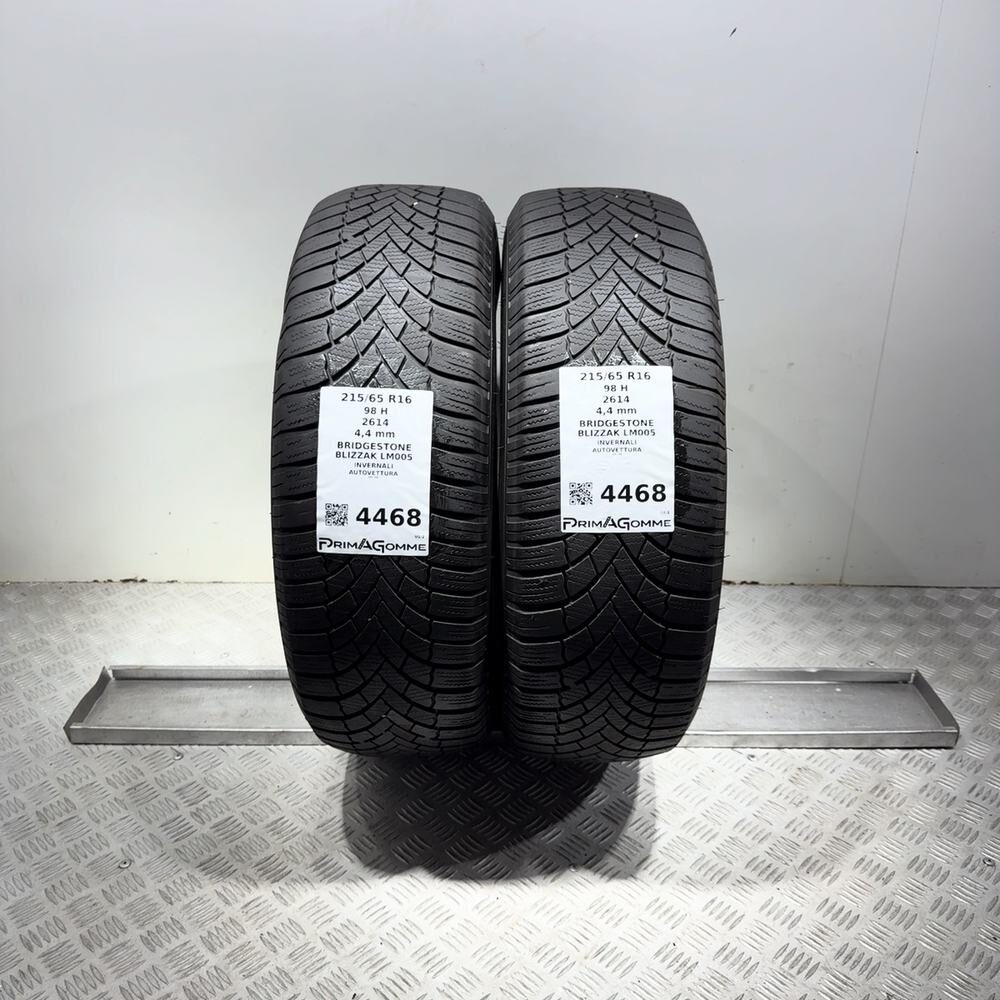 Gomme Usate 215 65 R16 98H Bridgestone Blizzak LM005 Invernali