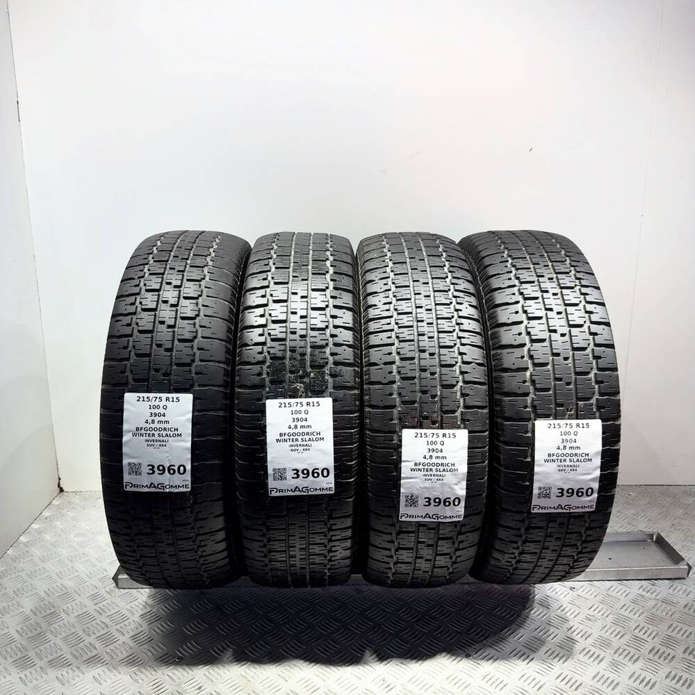 Gomme Usate 215 75 R15 100Q BFgoodrich Winter Slalom Invernali