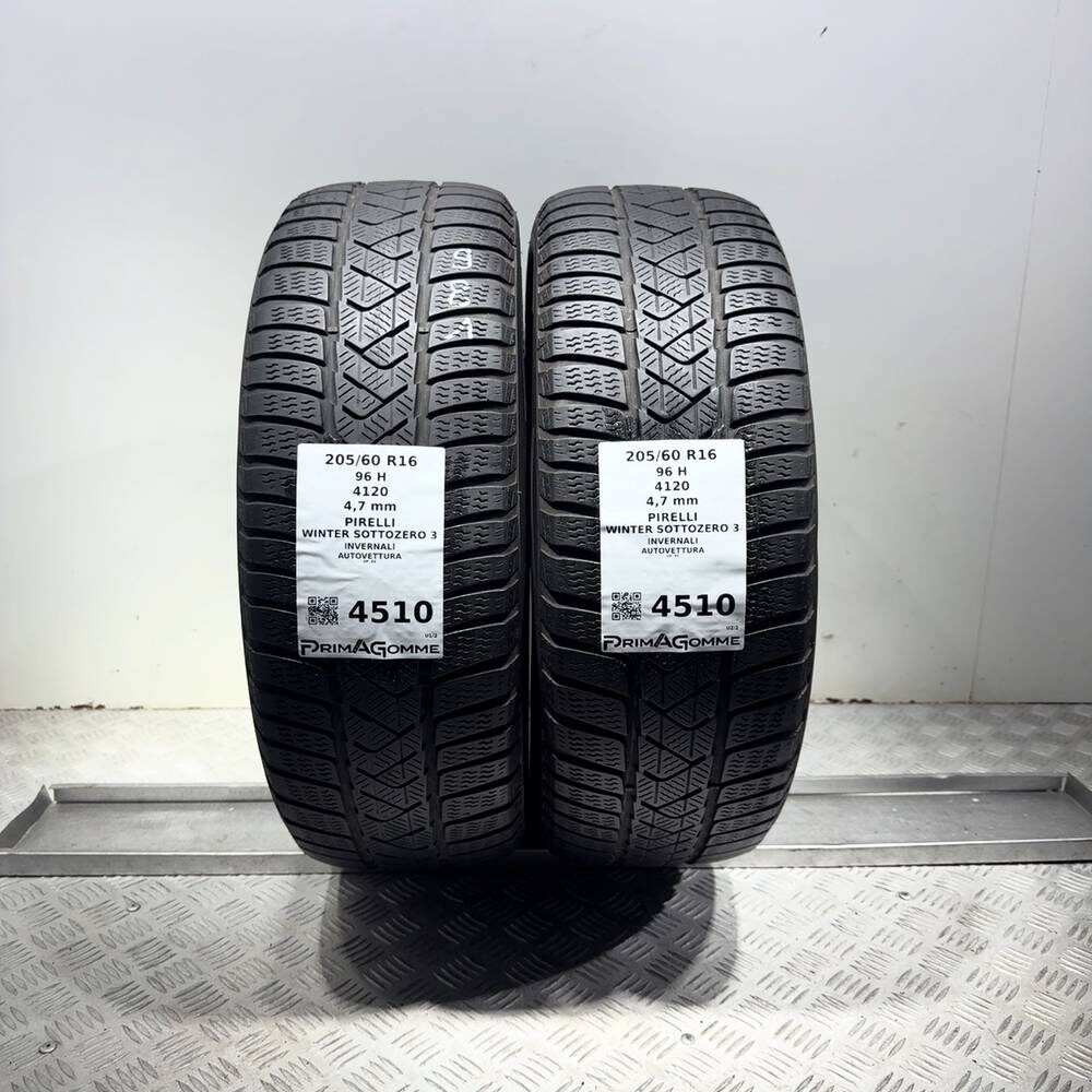 Gomme Usate 205 60 R16 96H Pirelli Winter Sottozero 3 Invernali
