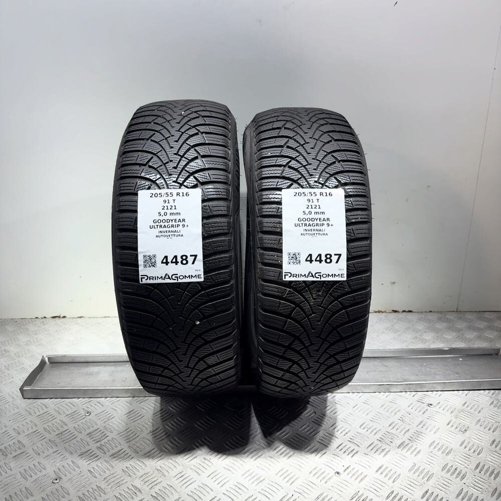 Gomme Usate 205 55 R16 91T Goodyear Ultragrip 9+ 71% Invernali