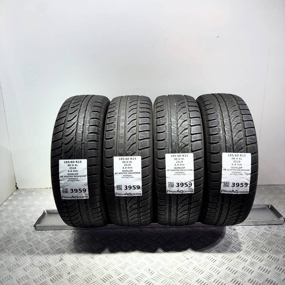 Gomme Usate 185 60 R15 88H XL Dunlop SP Winter Response Invernali