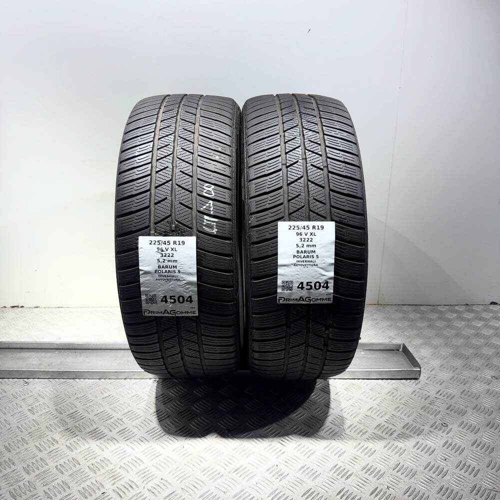 Gomme Usate 225 45 R19 96V XL Barum Polaris 5 74% Invernali