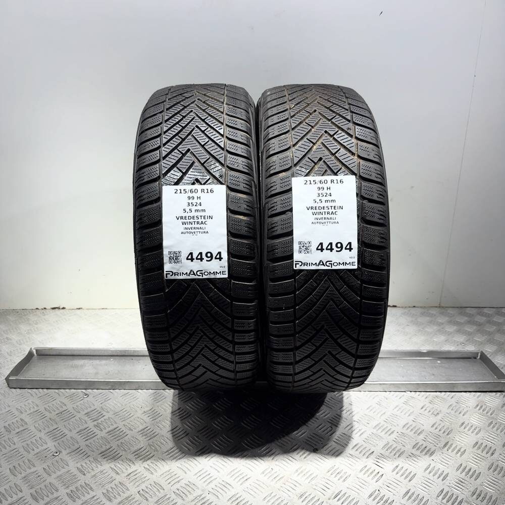 Gomme Usate 215 60 R16 99H Vredestein Wintrac 79% Invernali