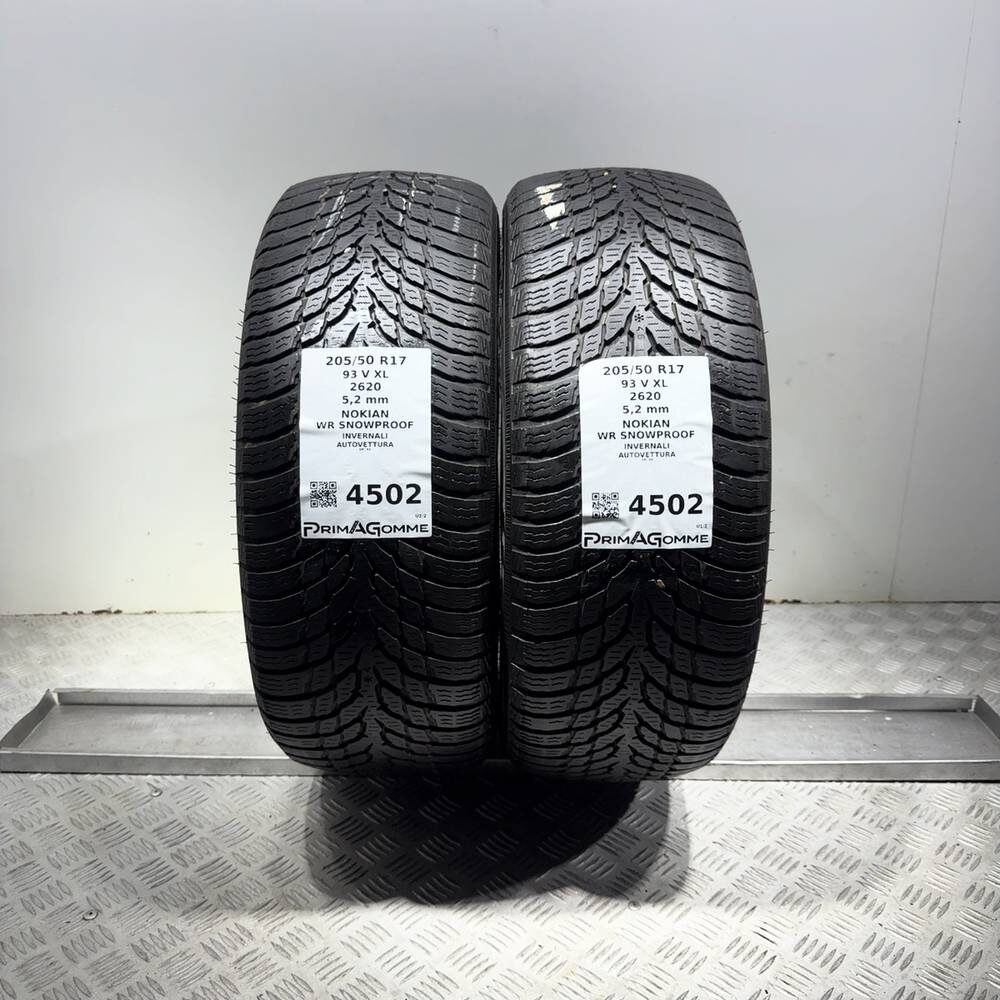 Gomme Usate 205 50 R17 93V XL Nokian WR Snowproof 74% Invernali