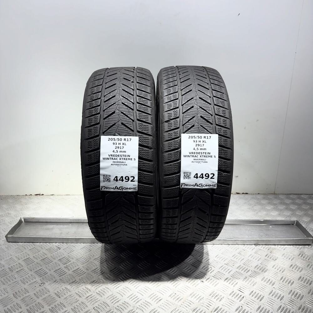 Gomme Usate 205 50 R17 93H XL Vredestein Wintrac Xtreme S Invernali