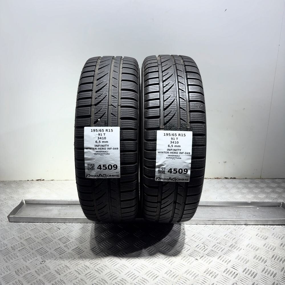 Gomme Usate 195 65 R15 91T Infinity Winter-Hero Inf-049 93% Invernali