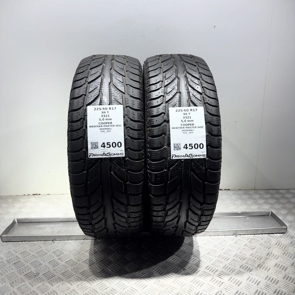 Gomme Usate 225 60 R17 99T Cooper Weather-Master Wsc 71% Invernali