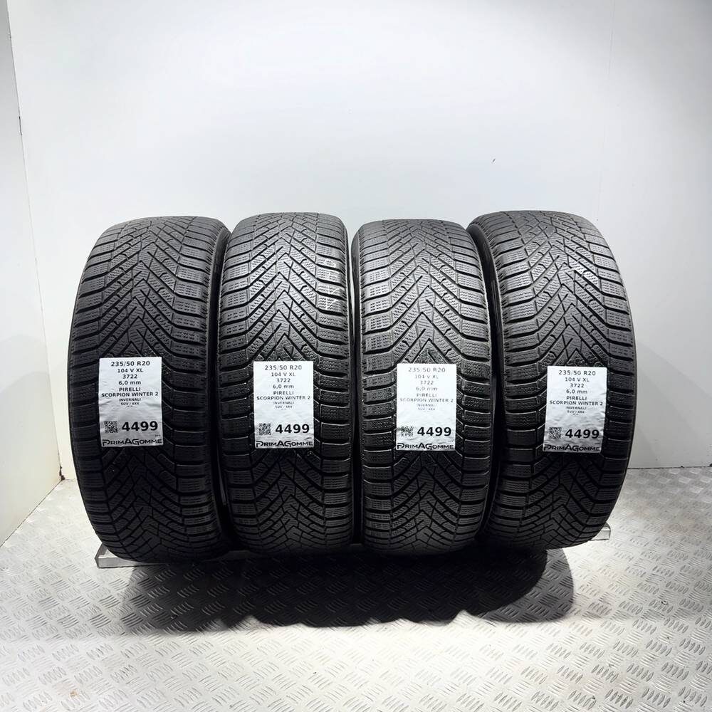 Gomme Usate 235 50 R20 104V XL Pirelli Scorpion Winter 2 86% Invernali