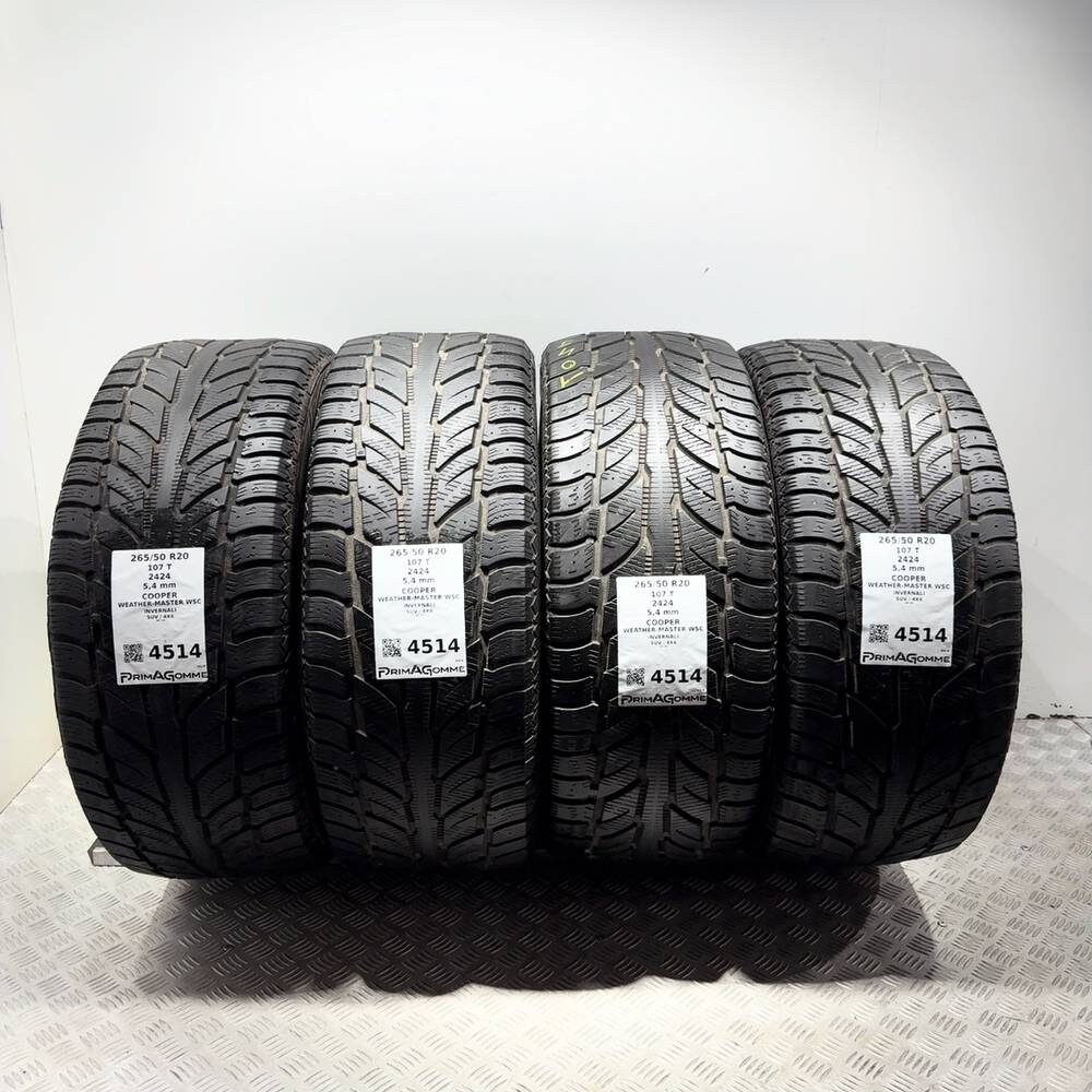Gomme Usate 265 50 R20 107T Cooper Weather-Master Wsc 77% Invernali