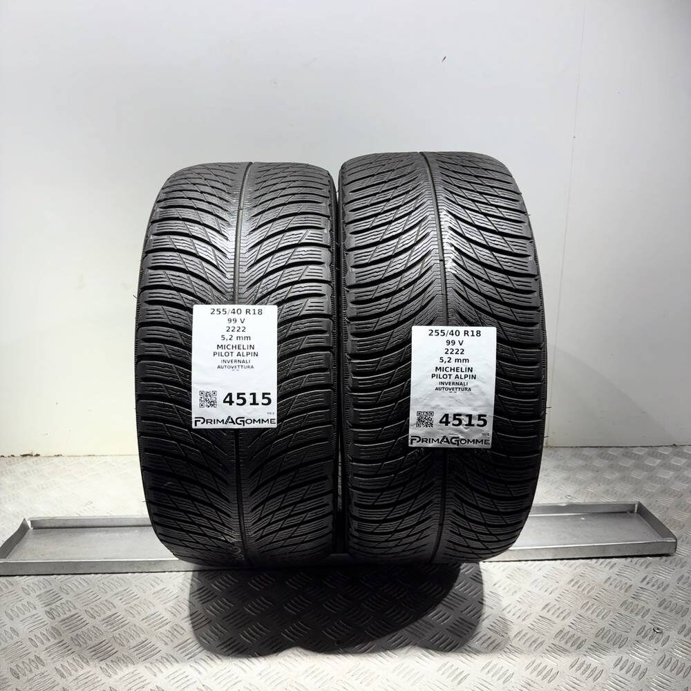 Gomme Usate 255 40 R18 99V Michelin Pilot Alpin 74% Invernali