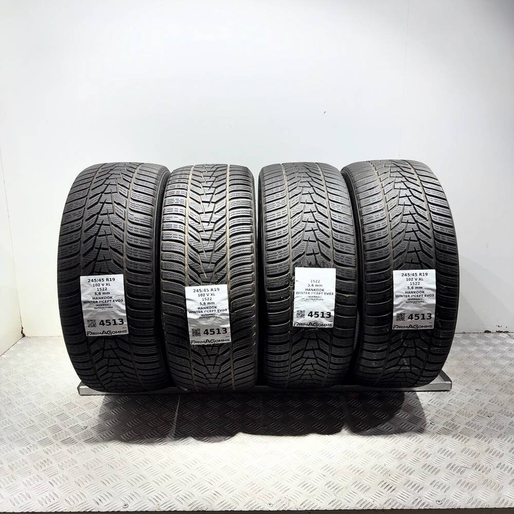 Gomme Usate 245 45 R19 102V XL Hankook Winter I*Cept Evo3 80% Invernali