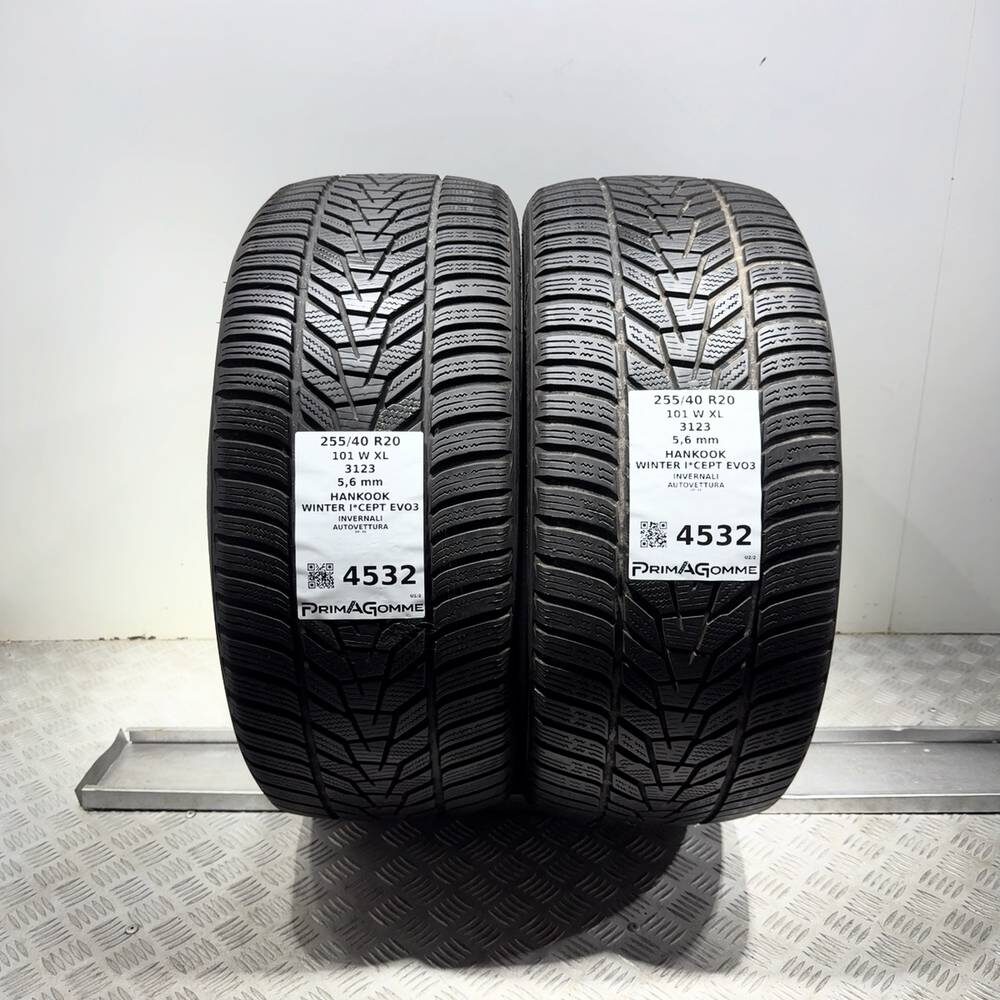 Gomme Usate 255 40 R20 101W XL Hankook Winter I*Cept Evo3 80% Invernali