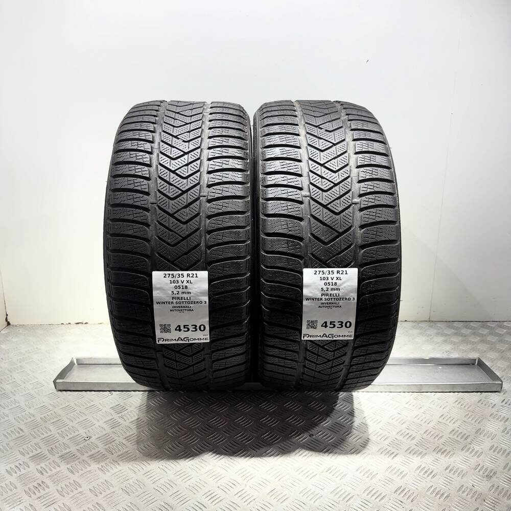 Gomme Usate 275 35 R21 103V XL Pirelli Winter Sottozero 3 74% Invernali