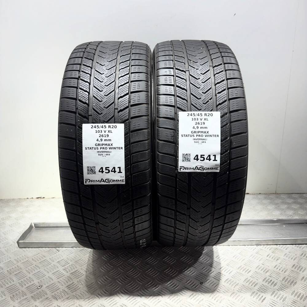 Gomme Usate 245 45 R20 103V XL GripMax Status Pro Winter Invernali