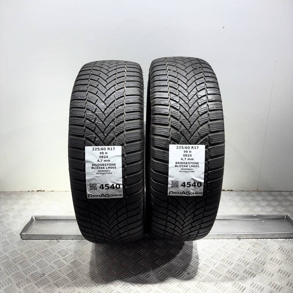 Gomme Usate 225 60 R17 99H Bridgestone Blizzak LM005 Invernali