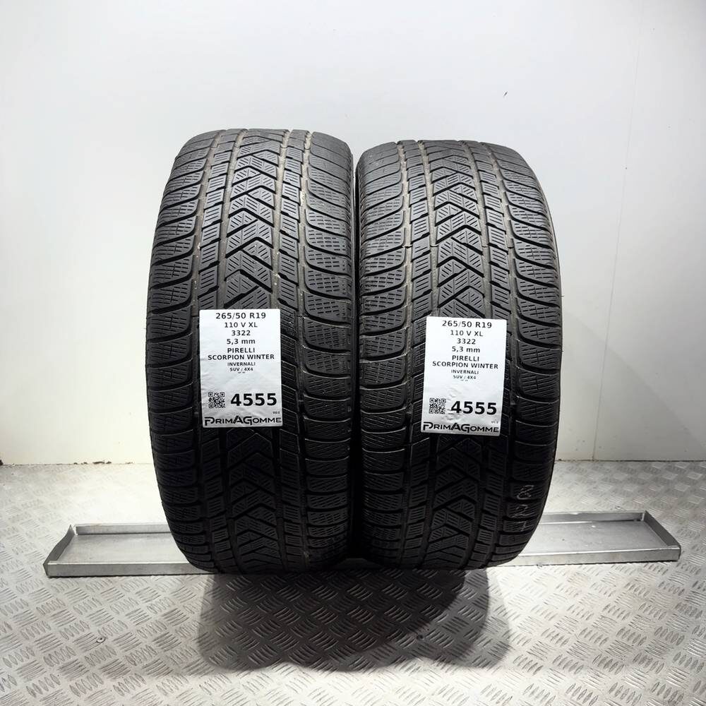 Gomme Usate 265 50 R19 110V XL Pirelli Scorpion Winter 76% Invernali