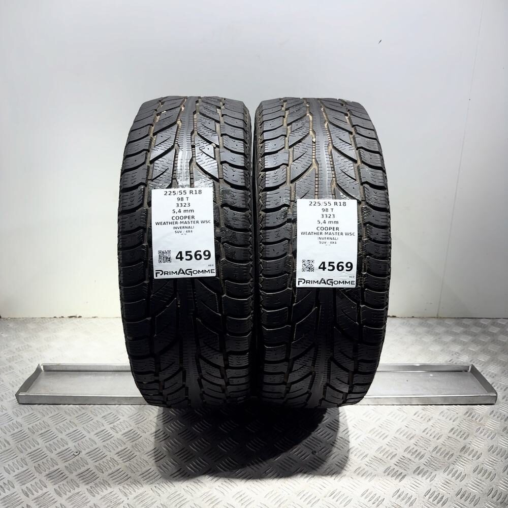 Gomme Usate 225 55 R18 98T Cooper Weather-Master Wsc 77% Invernali