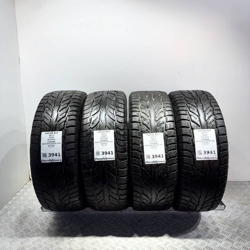 Gomme Usate 245 65 R17 107T Cooper Weather-Master Wsc 86% Invernali
