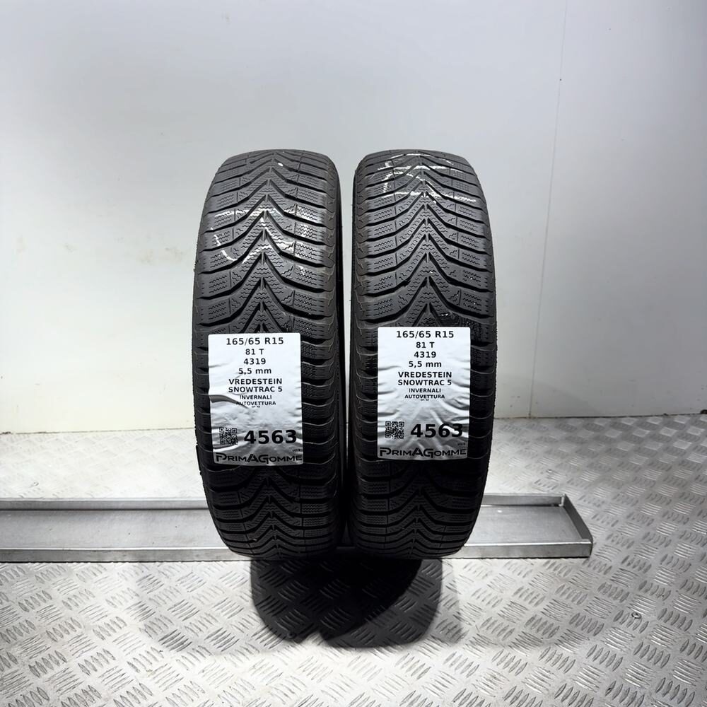 Gomme Usate 165 65 R15 81T Vredestein Snowtrac 5 79% Invernali