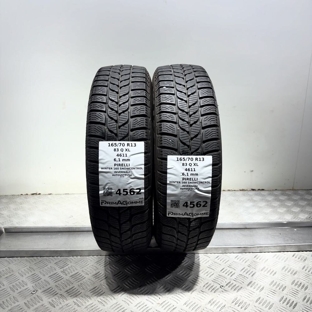 Gomme Usate 165 70 R13 83Q XL Pirelli Winter 160 Snowcontrol 87% Invernali