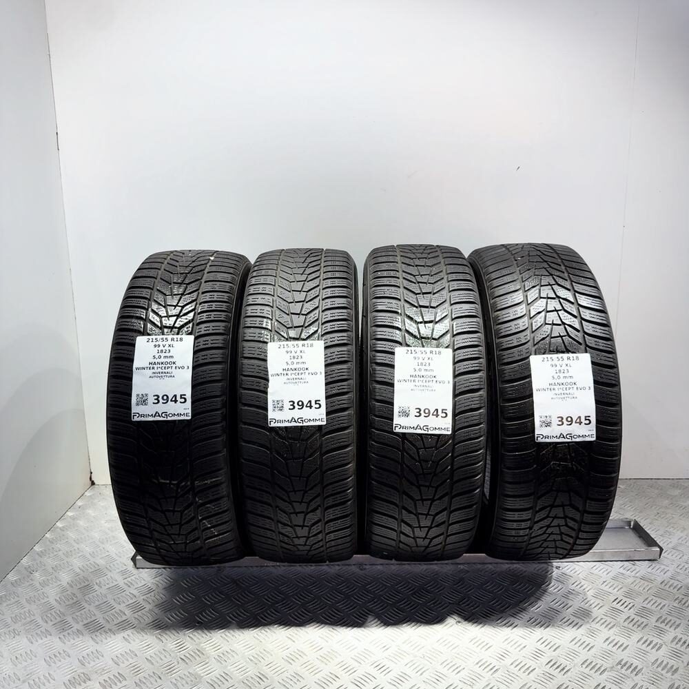 Gomme Usate 215 55 R18 XL 99V Hankook Winter I*Cept Evo 3 71% Invernali