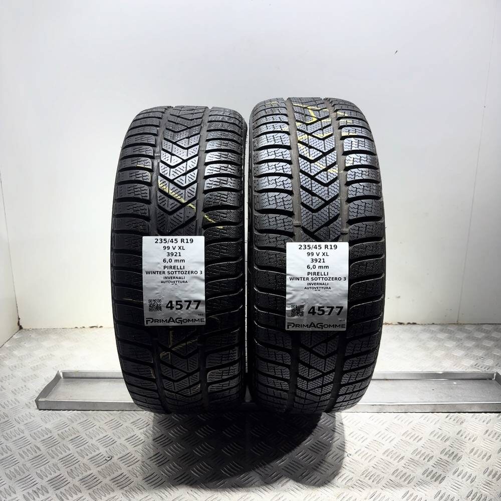 Gomme Usate 235 45 R19 99V XL Pirelli Winter Sottozero 3 86% Invernali