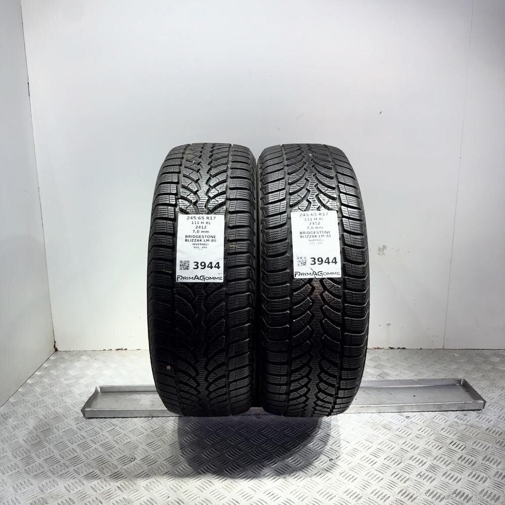 Gomme Usate 245 65 R17 XL 111H Bridgestone Blizzak LM-80 98% Invernali