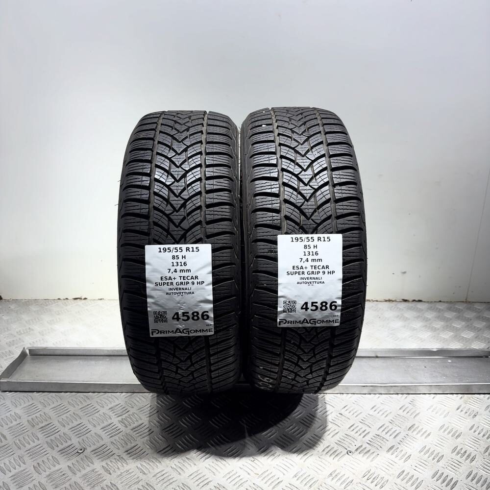 Gomme Usate 195 55 R15 85H Esa+ Tecar Super Grip 9 HP 98% Invernali